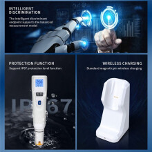 PH-Stift-Säuremessgerät, Hochpräziser 0,01-PH-Tester, Wasserqualitätstestgerät für Pools und Aquarien, PH872, EU-Stecker