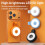 Tragbare LED-Füllleuchte mit Magnetclip (orange): Orange 3