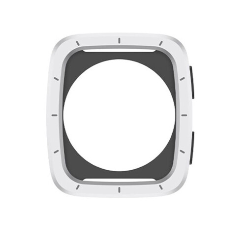 For  Active 2 Square/Active2s Square Sapphire Watch Metal Protective Case Silver