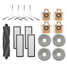 For Bot L10s Ultra L10 Ultra Robot Vacuum Cleaner Spare Parts Rubber Side Brush Hepa Filter Mop Rag Dust Bags