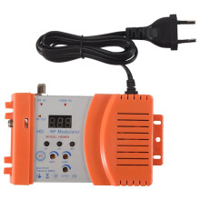 New HDM68 Modulator Digital RF Modulator AV to RF Converter VHF UHF PAL/NTSC Standard Portable Modulator EU Plug