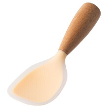 Colher de Arroz Antiaderente Utensílios de Cozinha com Cabo de Madeira Colher de Servir Vertical Espátula Adequada para Cozinhar Na Cozinha A