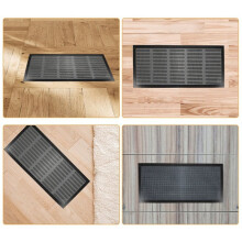 8X Strainer Air Vent Cover Floor Register Filters Covers to Keep Mice Out Screen Practical Vent Mesh Cover Black