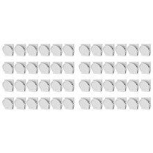 Magnetic Clips, 48 Pcs Fridge Magnet Whiteboard Magnets, Metal Clips Refrigerator Magnets, Magnet Clips White