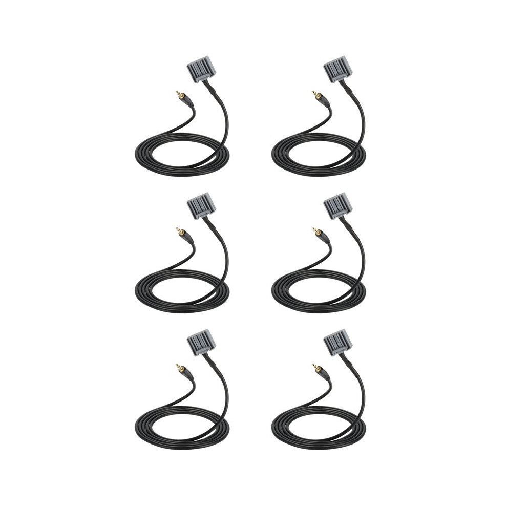 6Pcs 3.5Mm Audio Car Gps Aux Adapter Cable For 2006-2013 Input Connector 6033235333791
