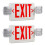 2X LED Exit Sign with Emergency Lights,Adjustable LED Emergency Exit Lights with Battery Backup,Exit Sign for Business 1