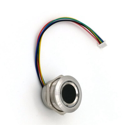 3X R503 Round RGB Ring Indicator LED Control DC3.3V MX1.0-6Pin Capacitive Fingerprint Module Sensor Scanner, 19Mm