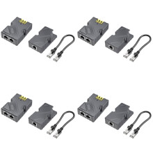 4X for Starlink Dishy Cable Adapter to RJ45 and 150W GigE Passive PoE Injector for Starlink V2 to PoE Injector