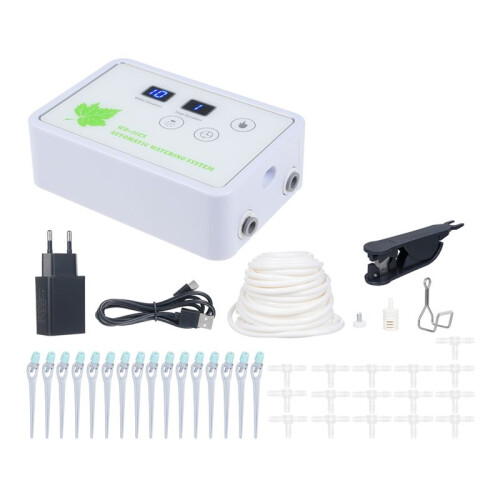 Automatic Watering System Timeable Plant Waterer Built-in Self-Priming Pump  Timed Watering Timer 2m 16 Potted (EU)