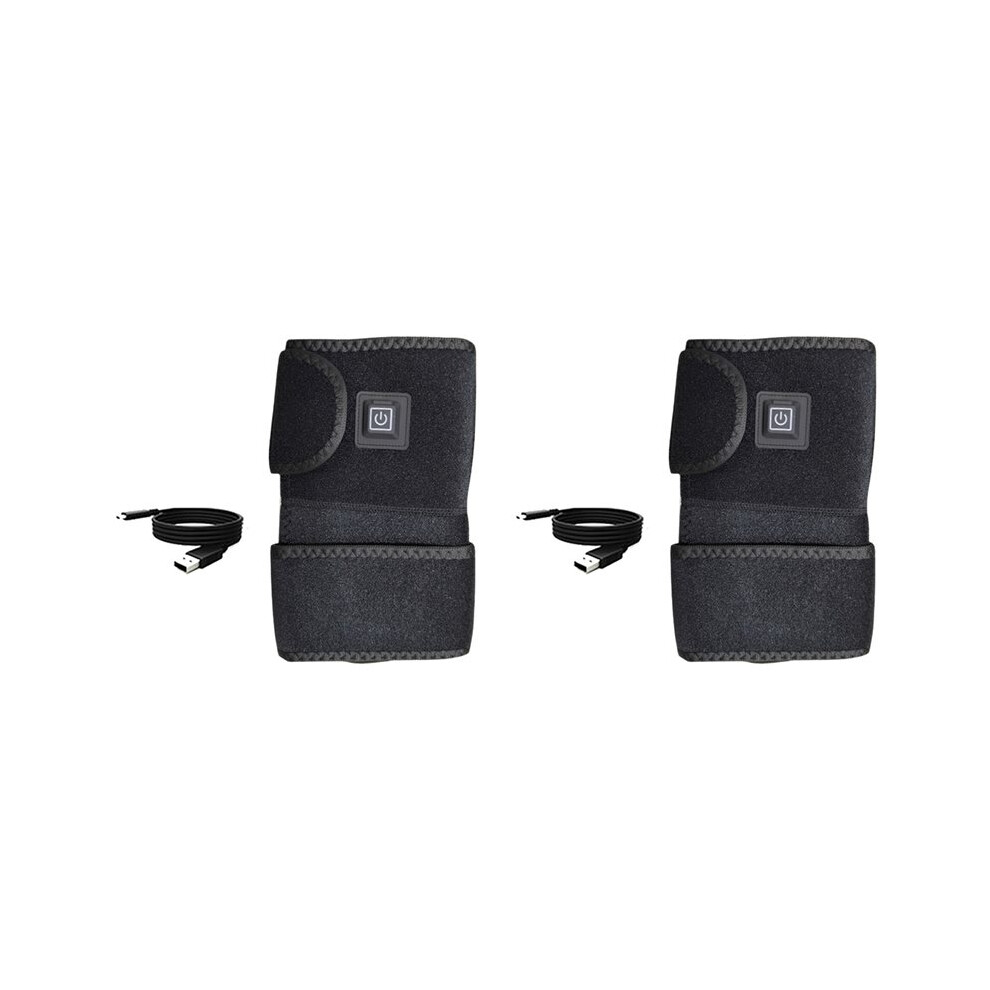 2X Heating Massager Electric Knee Heating Pad Heated Knee Brace Support for Arthritis Joint Old Cold Leg Knee Warmer