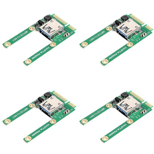 4X  PCI-E to USB3.0 Adapter Card PCIe to USB 3.0 Adapter, Suitable for Notebook Computers