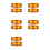 10Pcs LED  Lights Front Double Burner Indicator LampFor     Truck Lorry Front Grill Light B 1