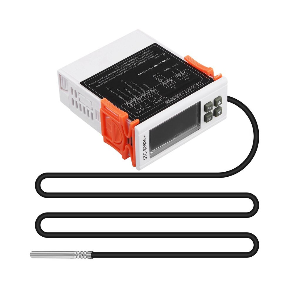 5X Stc-8080A+ Digital Thermostat Temperature Controller Refrigerator Refrigeration Automatic Defrost Timer Single Probe 6032609067522