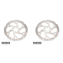 2X Bicycle Brake Rotor 180mm Stainless Steel Hydraulic Brake Rotor Road Bike