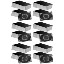 600 Pezzi Grezzi per Incisione su Metallo, Foglio di Alluminio, Incisione Laser su Biglietti da Visita, Carte Regalo DIY, Nero Opaco
