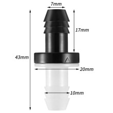 40 Pcs Check Valve 3/8 Inch 10 mm ABS Plug-in Check Valve Fuel Oil Water Gas Air One-Way Check Valve for Liquids