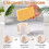 2X Diatomite Sponge Holder for Kitchen Sink, Water Absorbing Sink Stone Drying Caddy, Quick Organizer 5