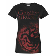 (Small) Game of Thrones Short Sleeved T-Shirt (Womens Black)