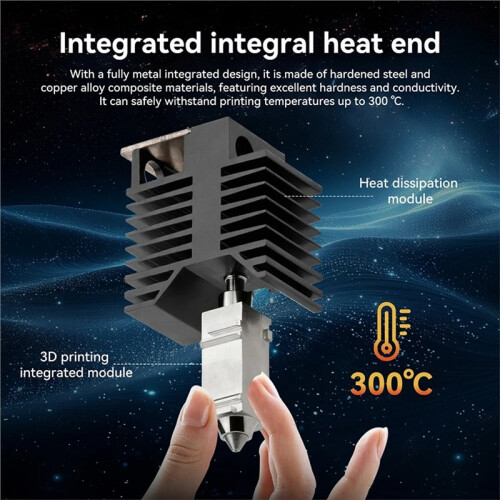 Kit Hotend Integrado para Snapmaker U1 para Impressora 3D com Bico de Aço Endurecido de 0,2 mm 1