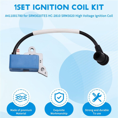 A411001780 for SRM3020TES HC-2810 SRM3020 High Voltage Ignition Coil Kit 1