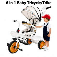 Toddler Tricycle with Parent Push Handle