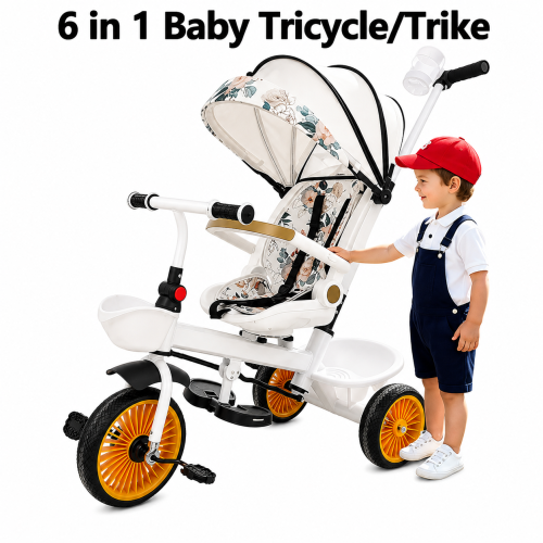 Toddler Tricycle with Parent Push Handle