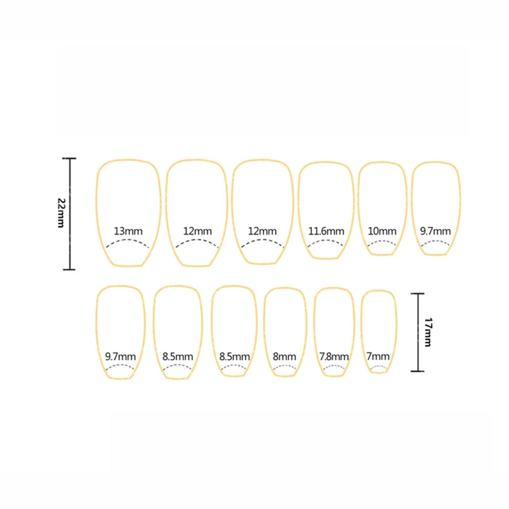 Creation-3C Pink Star Press-On Nails For Women