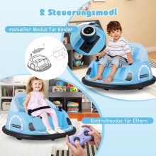 Coche chocador para niños coche chocador eléctrico con luces LED intermitentes azul