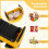 Kinderruimschop functionele graafmachine speelgoed met schop graafmachine 74 x 30 x 54 cm geel 5