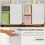 Mobile Printer Stand with Adjustable Shelf and Storage, White 7