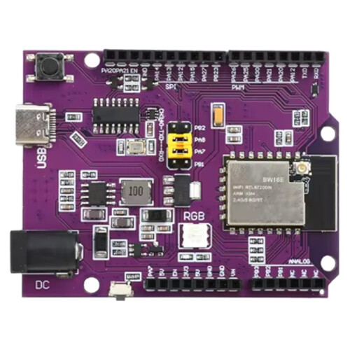 BW16 Development Board RTL8720DN Dual-Band WiFi 5.0  Module USB TYPE-C Onboard PCB Antenna, IPEX Antenna A