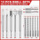 13Pcs SDS  Rotary Hammer Drill Bits and Chisel Set, Carbide Tipped Rotary Hammer Drill Bits Concrete Drill Bit 7