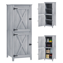 Compact Wooden Garden Shed with Lockable Doors, Outdoor Tool Storage
