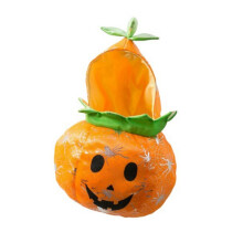 Fantasia Abóbora Halloween para Cães e Gatos, Fantasias Cosplay para Animais Estimação, Roupas Quentes para Cachorros com Capuz, Roupas Outono e