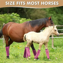 4PCS Boots for Horses Set of 4 Horse Leggings Leg Wraps Sport Training Professional Supplies