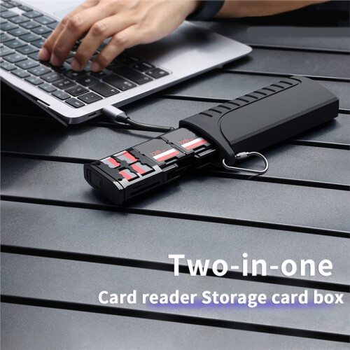 Type-C Card Reader USB 3.1 to  Micro  TF Memory Card Device Multi-Function  Card Storage Box Holder DK10 2