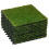 Artificial Grass Tiles 25mm, Drainage Lawn Flooring, 10 Pack 1