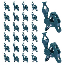 Outdoor Christmas Light Clips, 50 Pack Adjustable Quick Mount for E12,E17 Lights,Shingle and Gutter Installation