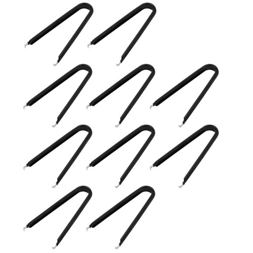 10 Pack DIP/IC Extraction Tool Simple U-Shaped Clip Component Grabber Black 1