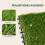 Artificial Grass Tiles 25mm, Drainage Lawn Flooring, 10 Pack 8