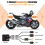 Motorcycle Dash Cam Front and Rear Dual 1080P Waterproof Cameras with WiFi App Control G-Sensor Loop Recording Camera 2
