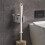 Clip de Moppe Mural Robuste, Support de Moppe avec Vis, Porte-Balai Étanche pour Salle de Bain B 2