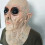 Skrämmande alien latexmask 3