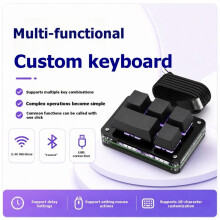 Mechanical 5 Keys RGB Shortcut Keyboard Multi-Functional Customizable Keypad for Drawing and Gaming Peripherals White