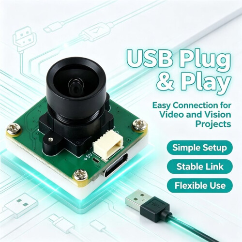 USB Camera 4MP OV4689 with Distortion-Free Len High-Resolution AI-Compatible Camera Module for Robotics and IoT Projects 2