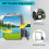 Drill-Free Adjustable Convex Side Mirror-(Wide-Angle View), Fits Most Common  Carts 1