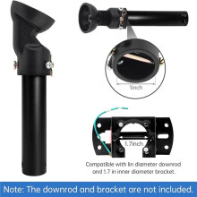 Kit Adaptador para Ventilador de Teto Inclinado A 45 com Suporte de Montagem Universal para Tetos Abobadados, para Sala de Estar e Quarto
