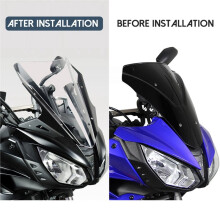 Kit de Deflectores de Viento para Parabrisas, Deflector Frontal, Extensión de Carenado para Tracer 700 MT-07 MT07 TRACER 2017-2019