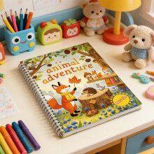 (Animal with pen) Kids\' Groove Coloring Book - English Version