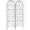 2PCS Metal Garden Trellis, Climbing Plant Support, Rust Resistant 1